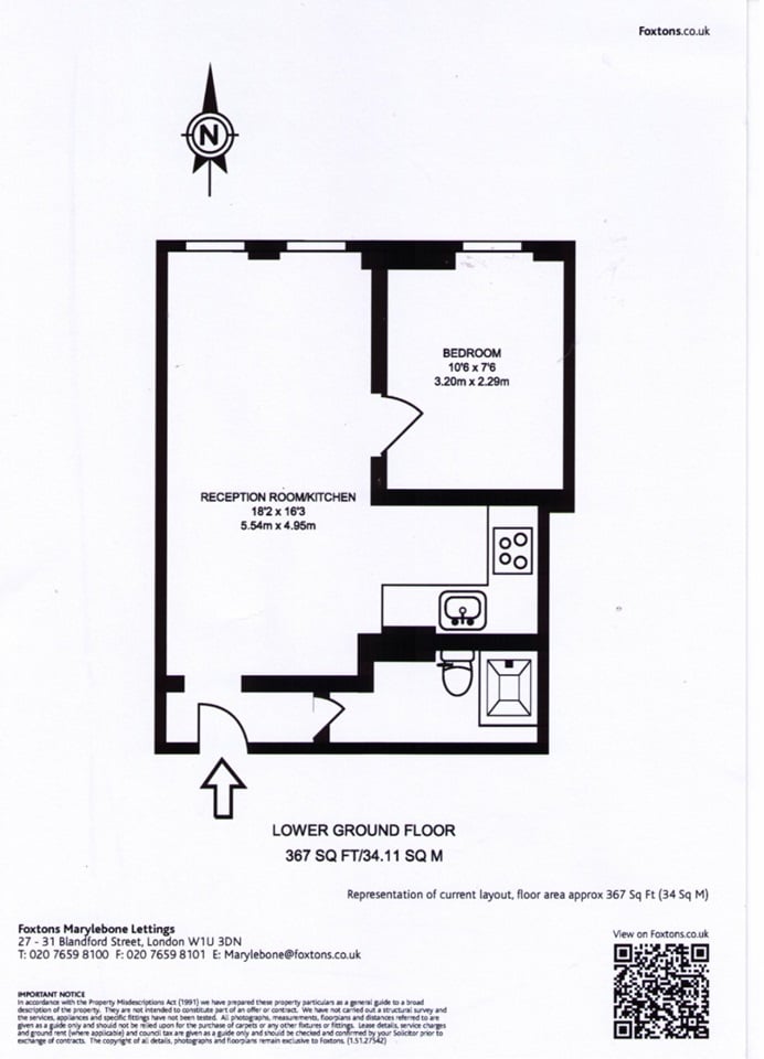 Additional image 3 of 1 Bed Flat, Fursecroft, W1H, N1 7GU