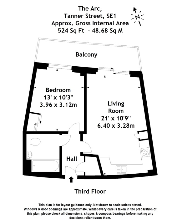Additional image 8 of 1 Bed Flat, Arc House, SE1, N1 7GU