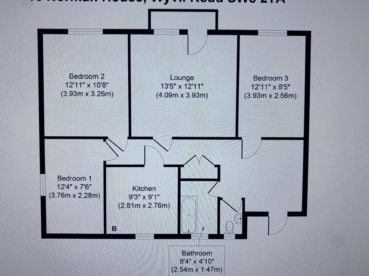 Additional image 24 of 3 Bed Flat, Norman House, SW8, N1 7GU