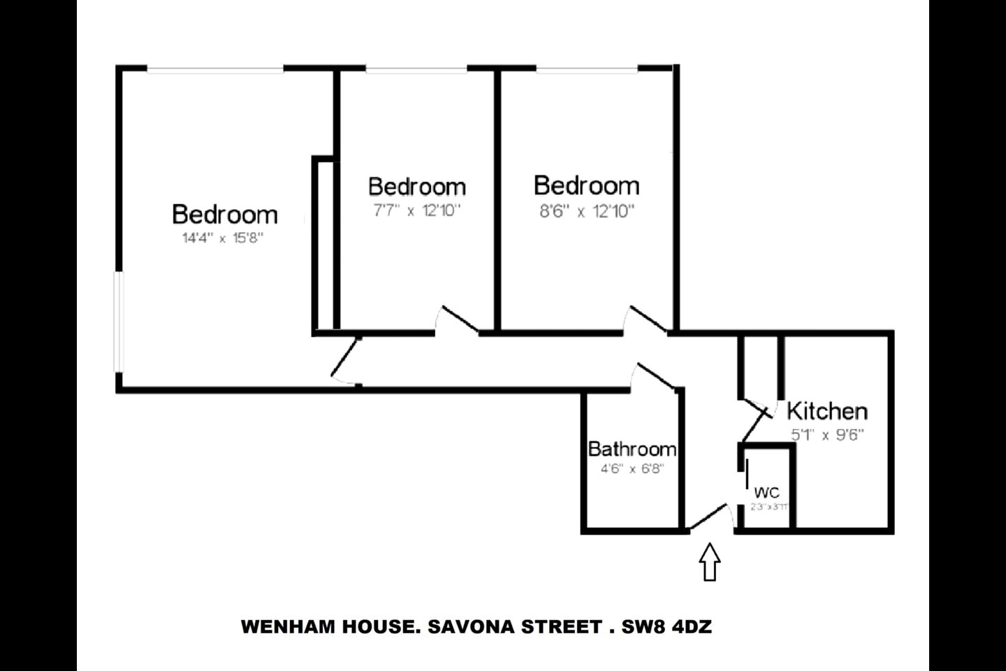 Additional image 9 of 3 Bed Flat, Wenham House, SW8, N1 7GU
