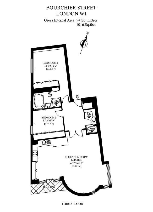 Additional image 9 of 2 Bed Flat, Bourchier Street, W1D