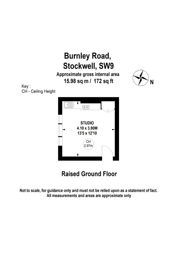 Additional image 12 of Bedsit, Burnley Rd, SW9, N1 7GU
