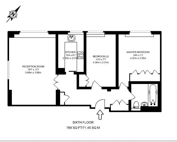 Additional image 22 of 2 Bed Flat, Park Crescent, W1B, N1 7GU