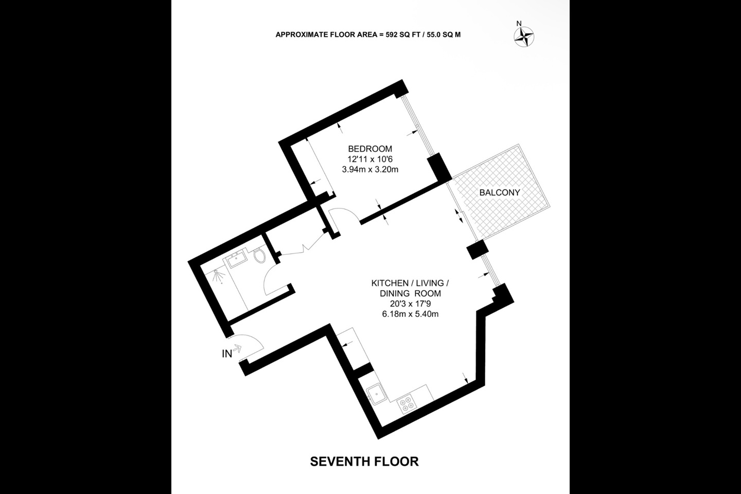 Additional image 6 of 1 Bed Flat, Errington House, SE1, N1 7GU