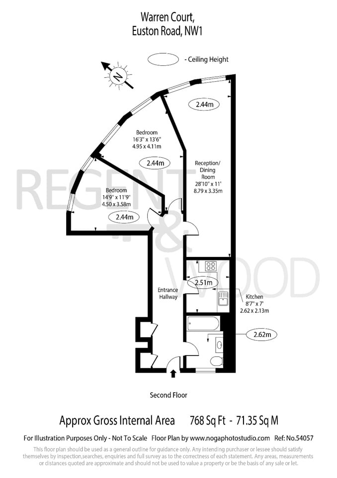 Additional image 13 of 2 Bed Flat, Warren Court, NW1, N1 7GU