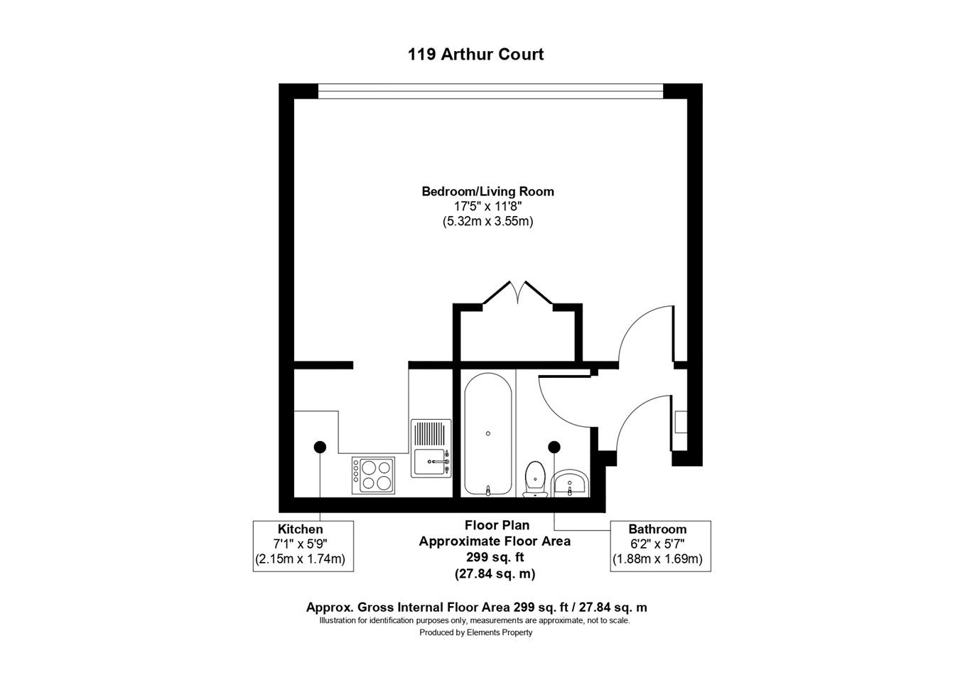 Additional image 2 of 1 Bed Flat, Charlotte Despard Avenue, SW11, SW11 5JB