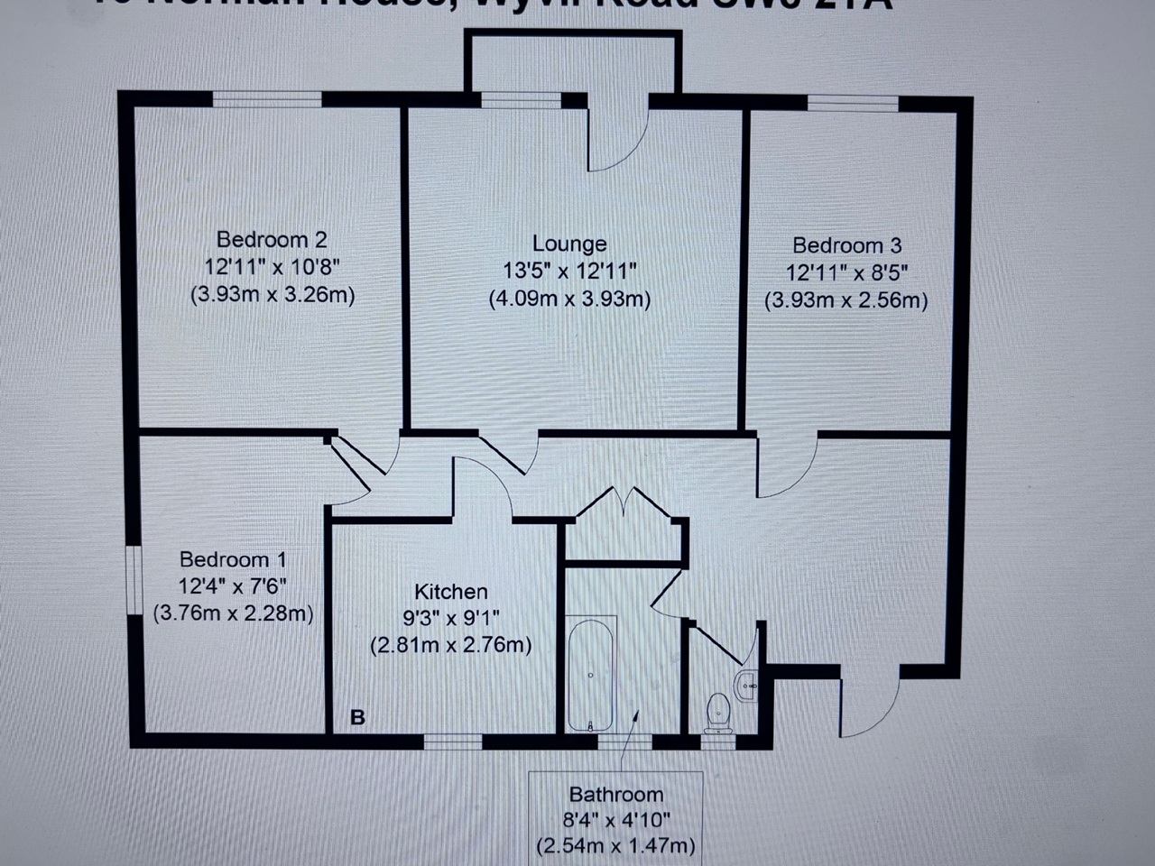 Additional image 24 of 3 Bed Flat, Norman House, SW8, N1 7GU