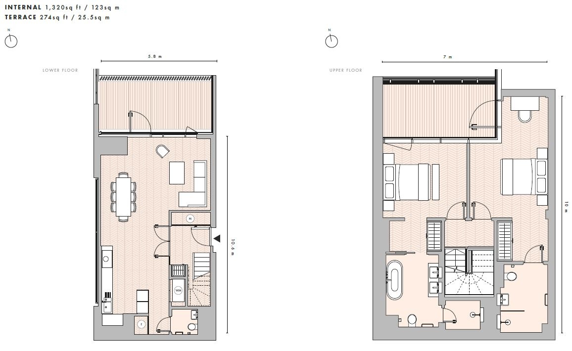 Additional image 28 of 2 Bed Flat, Switch House East Battersea Power St, SW11, N1 7GU