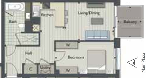 Additional image 8 of 1 Bed Flat, Catalina House, E1, N1 7GU