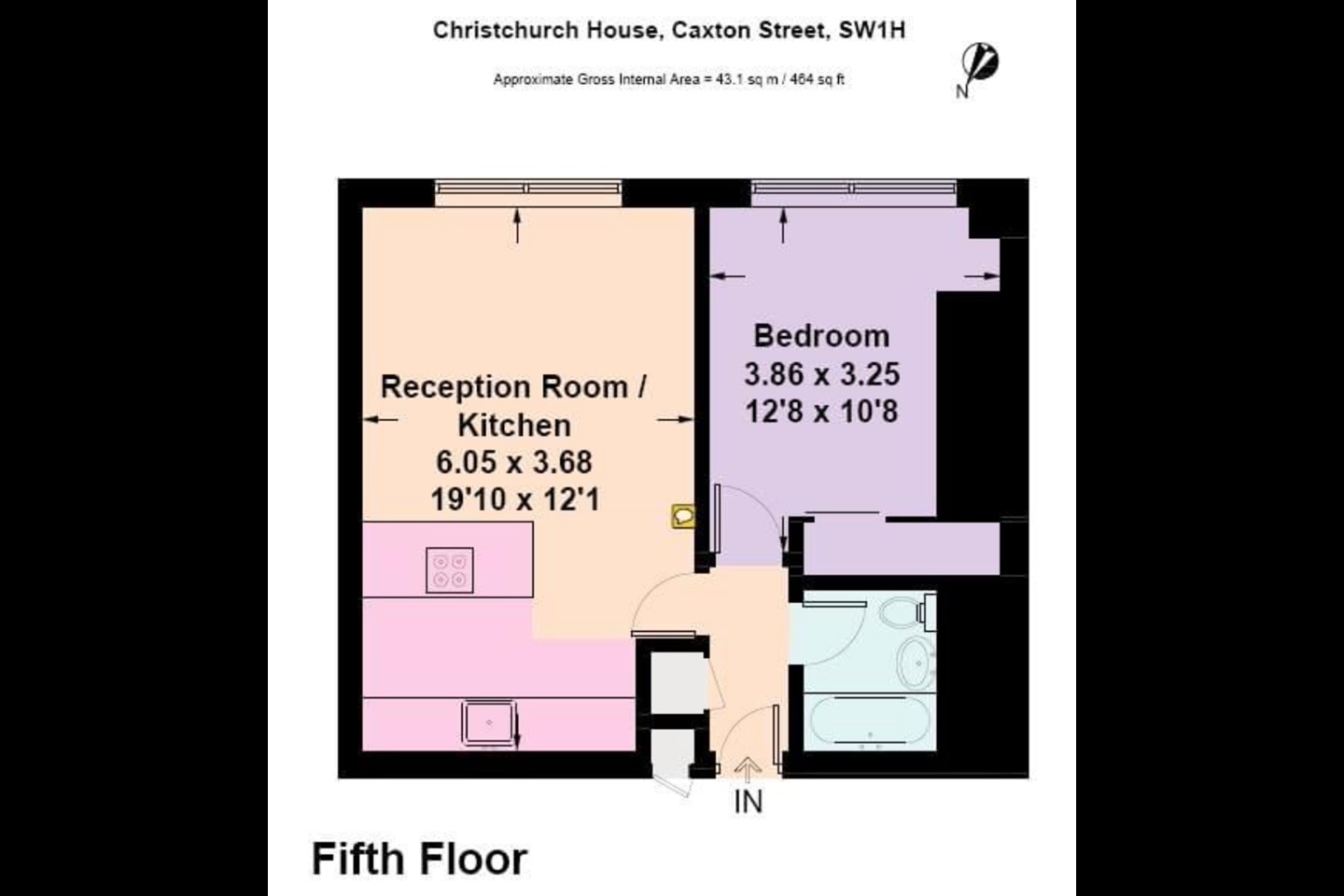 Additional image 4 of 1 Bed Flat, Christchurch House, SW1H, N1 7GU