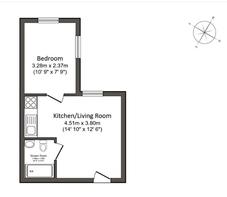 1 Bed Flat, Bayham Street, NW1, N1 7GU