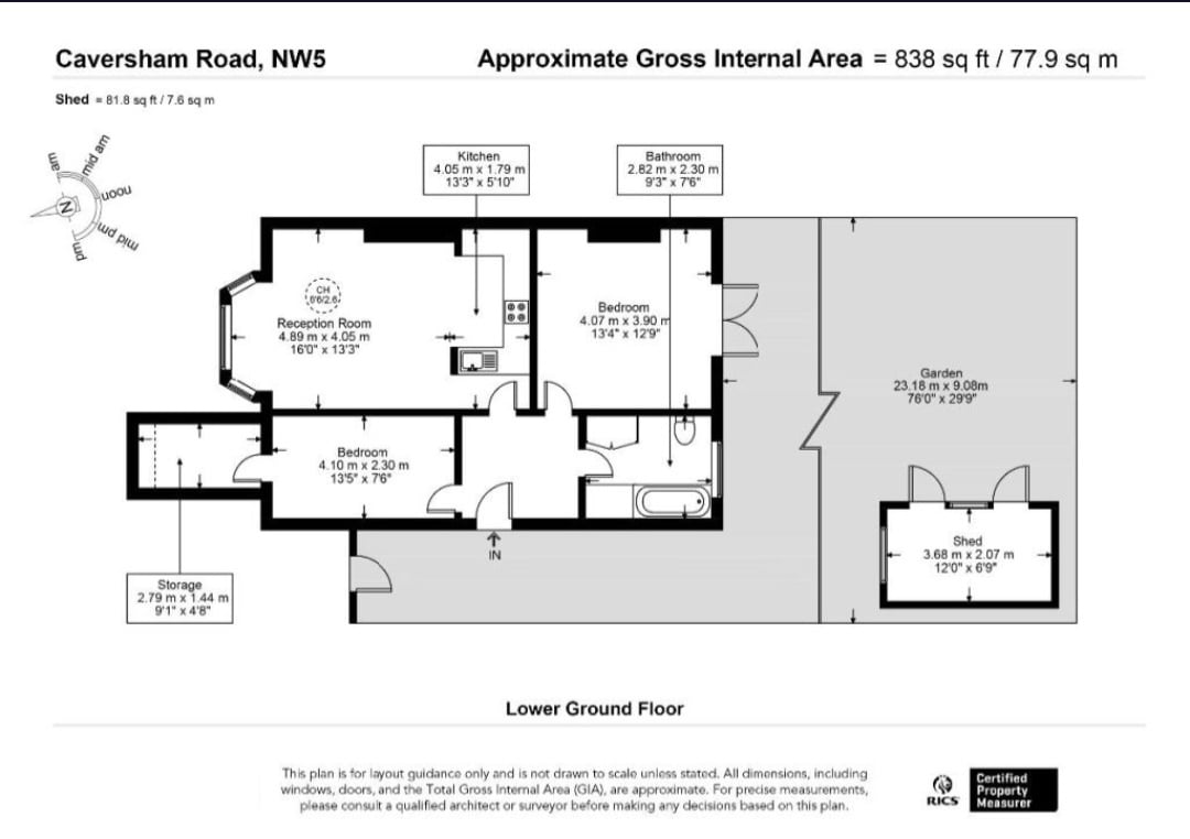 Additional image 2 of 2 Bed Flat, Caversham Road, NW5, NW5 2DT
