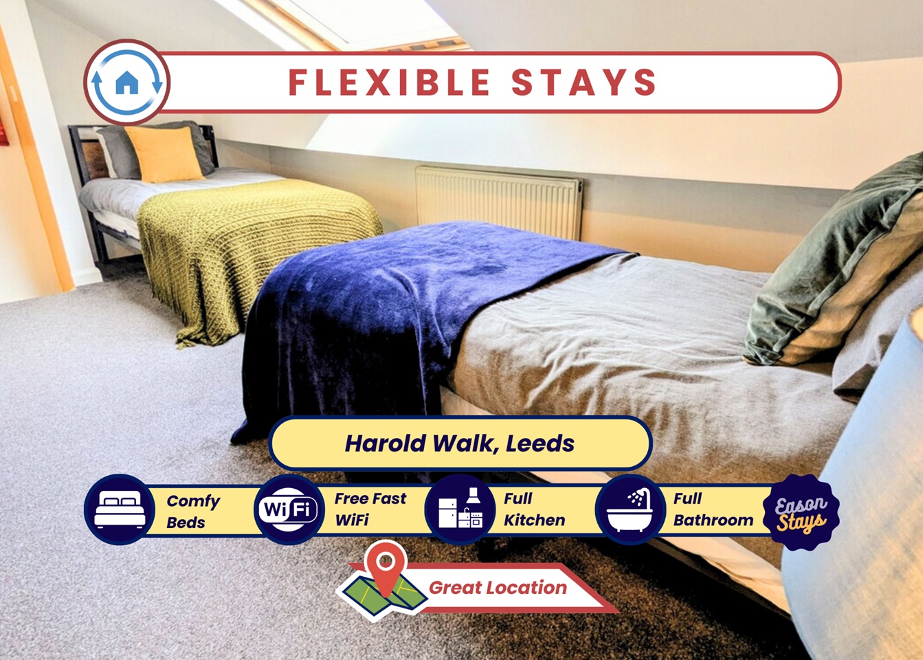 2 Bed Semi-Detached House, Harold Walk, LS6, N1 7GU