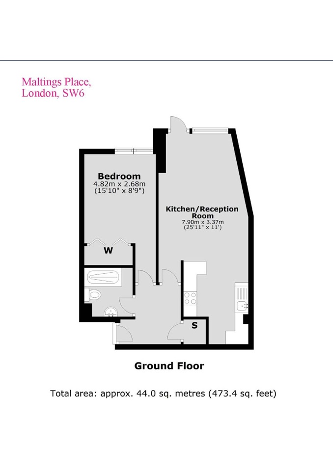 Additional image 12 of 1 Bed Flat, Maltings Place, SW6, N1 7GU