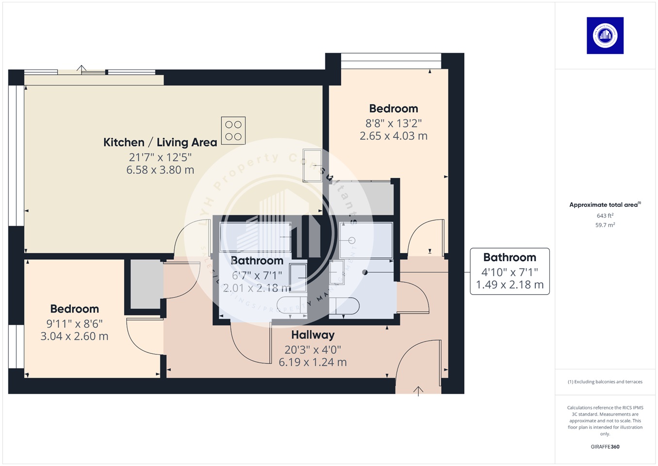 Additional image 5 of 2 Bed Flat, Ryland Street, B16, N1 7GU