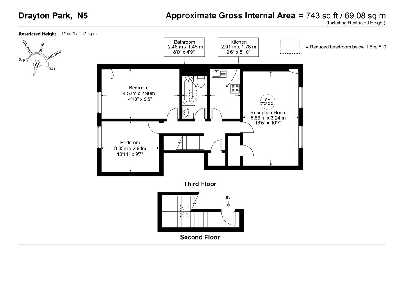 Additional image 8 of 2 Bed Flat, Drayton Park, N5, N1 7GU