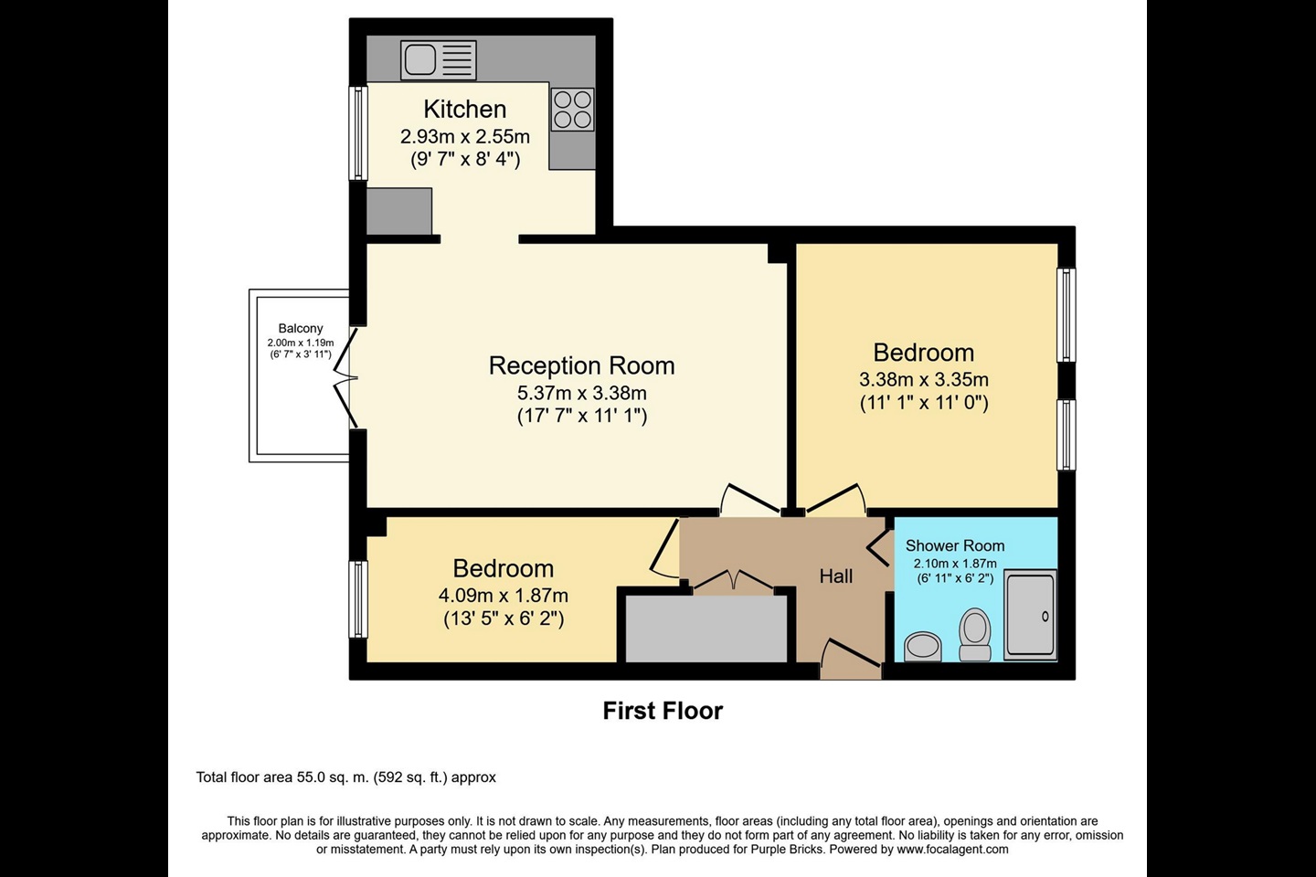 Additional image 9 of 2 Bed Flat, Sunningdale Close, SE16, N1 7GU
