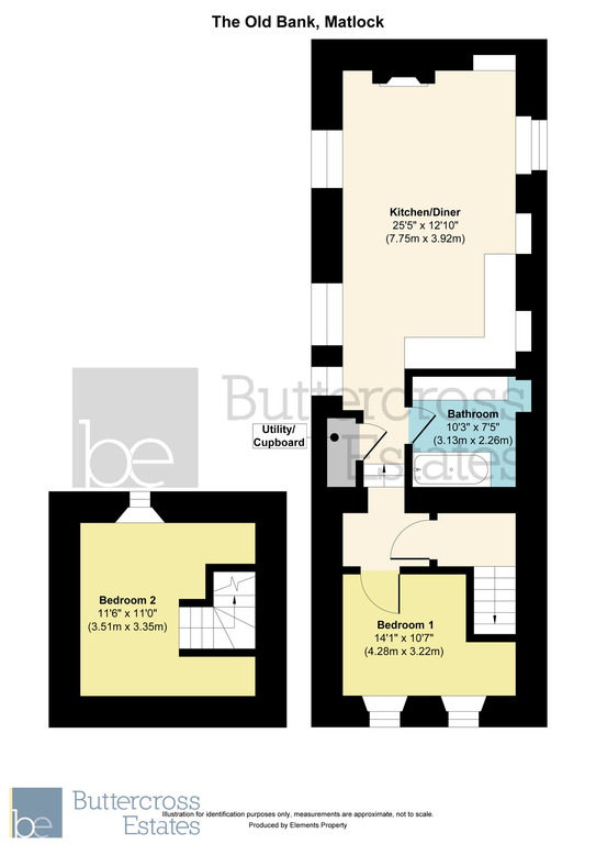 Additional image 4 of 2 bed flat for saleThe Old Bank, Snitterton Road, Matlock DE4
