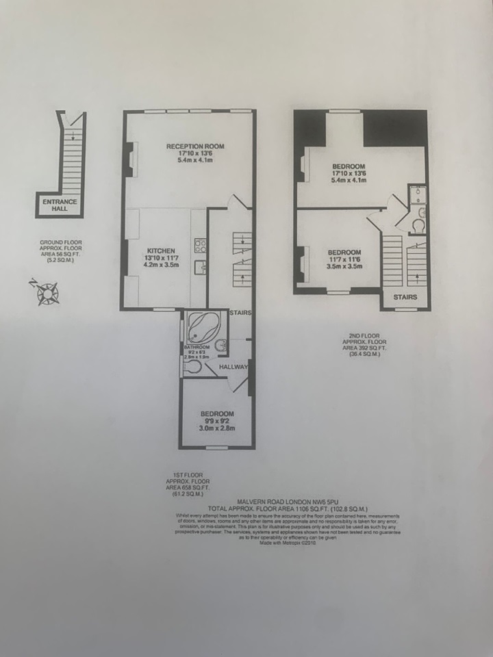 Additional image 4 of 3 Bed Flat, Malvern Road, NW6, N1 7GU