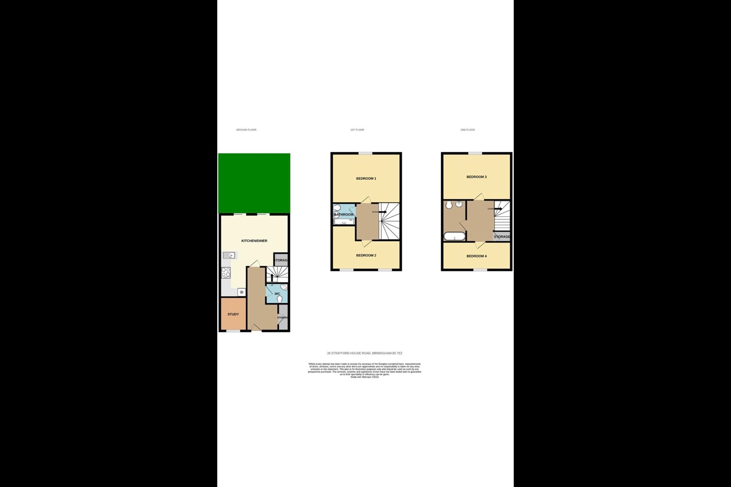 Additional image 3 of 4 Bed Terraced House, Stratford House Road, B5, N1 7GU