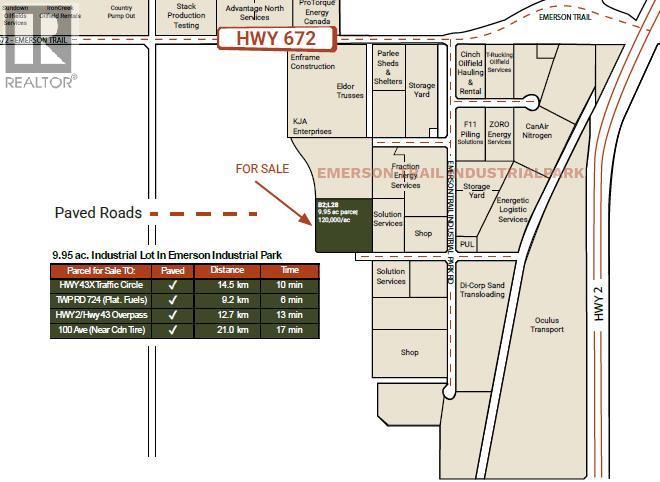 B2, L28 Pt: NW-11-73-6-W6 Emerson Trail Industrial Pk Rd