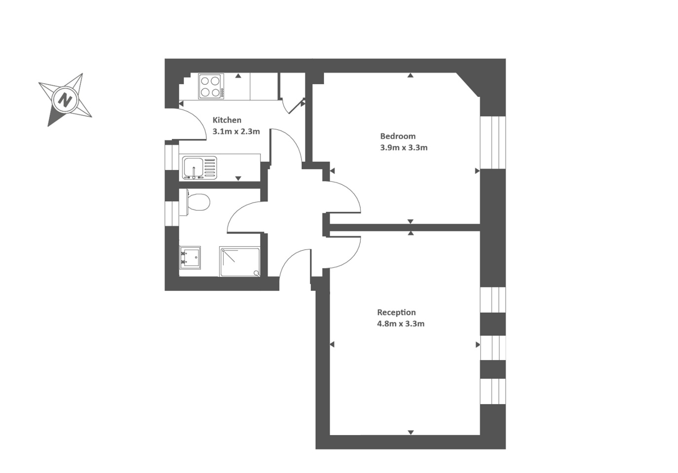 Additional image 5 of 1 Bed Flat, Hatherley Grove, W2, N1 7GU