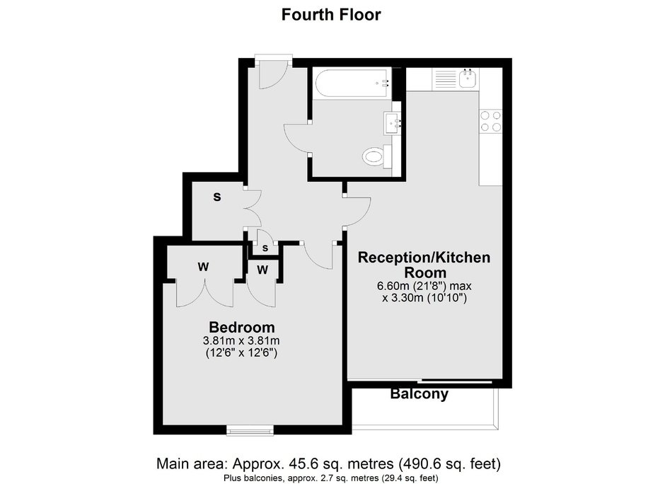 Additional image 7 of 1 Bed Flat, Princes Park Apartments South, NW5, N1 7GU
