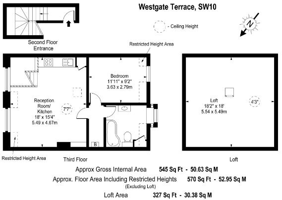 Additional image 10 of 1 Bed Flat, Westgate Terrace, SW10, N1 7GU