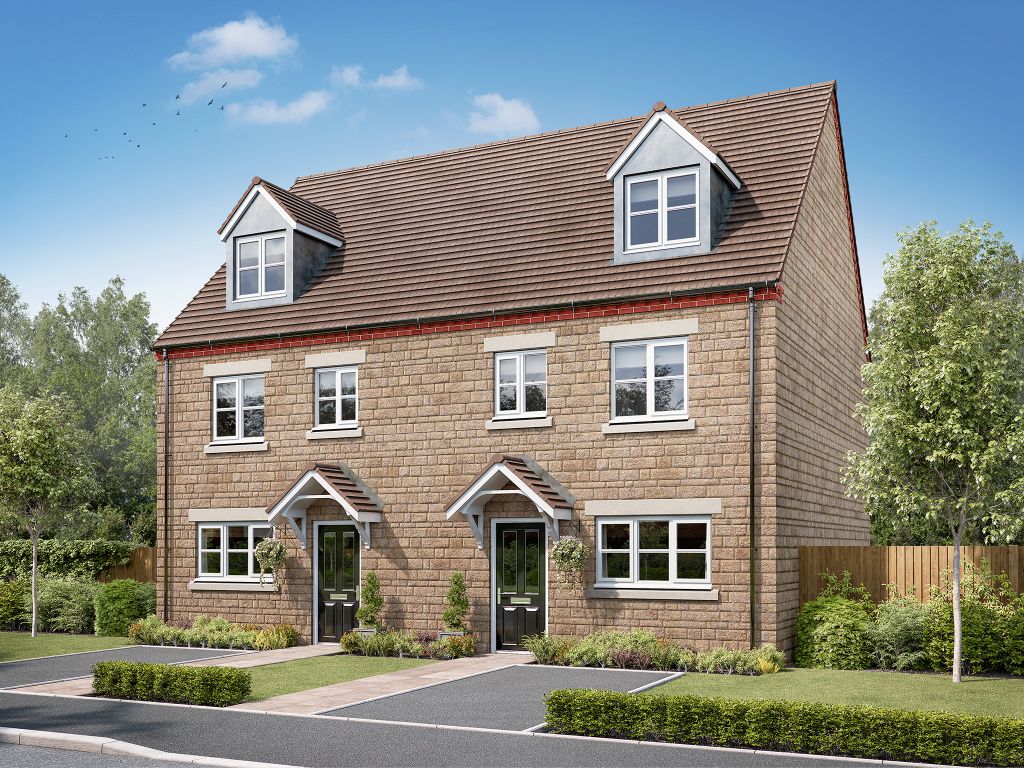 4 bed semi-detached house for sale"The Leicester" at Langate Fields, Long Marston, Stratford-Upon-Avon CV37
