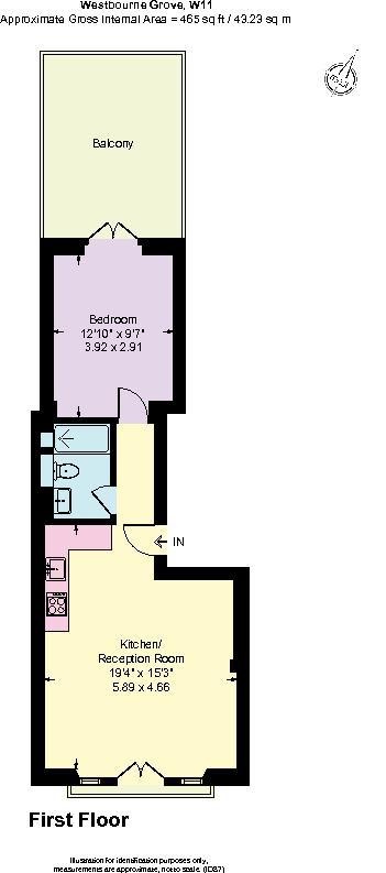 Additional image 18 of 1 Bed Flat, Westbourne Grove, W11, N1 7GU