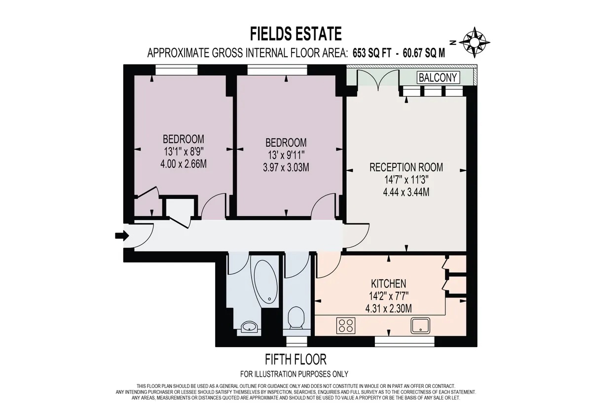 Additional image 14 of 2 Bed Flat, Lansdowne Drive, E8, N1 7GU
