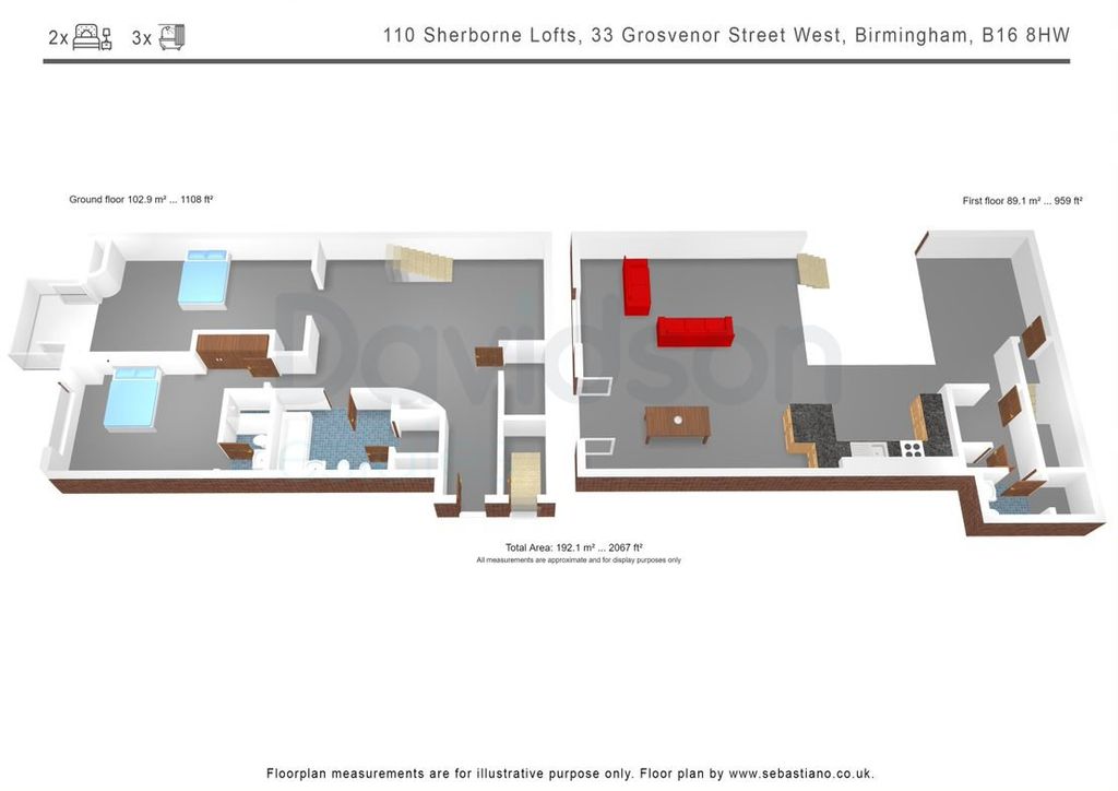 Additional image 28 of 2 bed flat for saleSherborne Lofts, 33 Grosvenor Street West, Birmingham B16