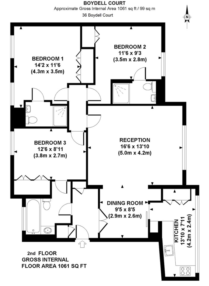 Additional image 12 of 3 Bed Flat, Boydell Court, NW8, NW8 6NH