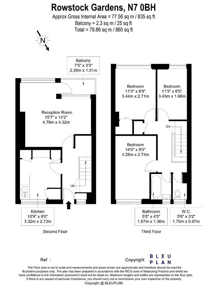 Additional image 16 of 3 Bed Flat, Rowstock Gardens, N7, N1 7GU