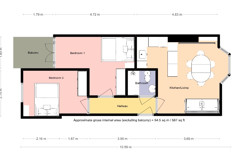 Additional image 11 of 2 Bed Flat, Crogsland Road, NW1, N1 7GU