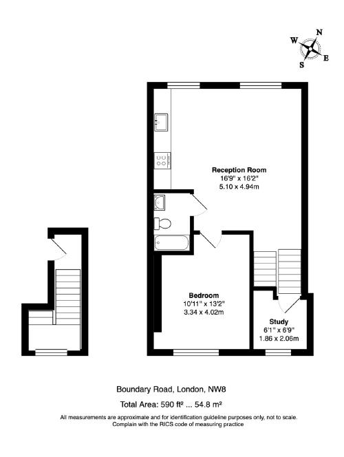 Additional image 2 of 2 Bed Flat, Boundary Road, NW8, N1 7GU