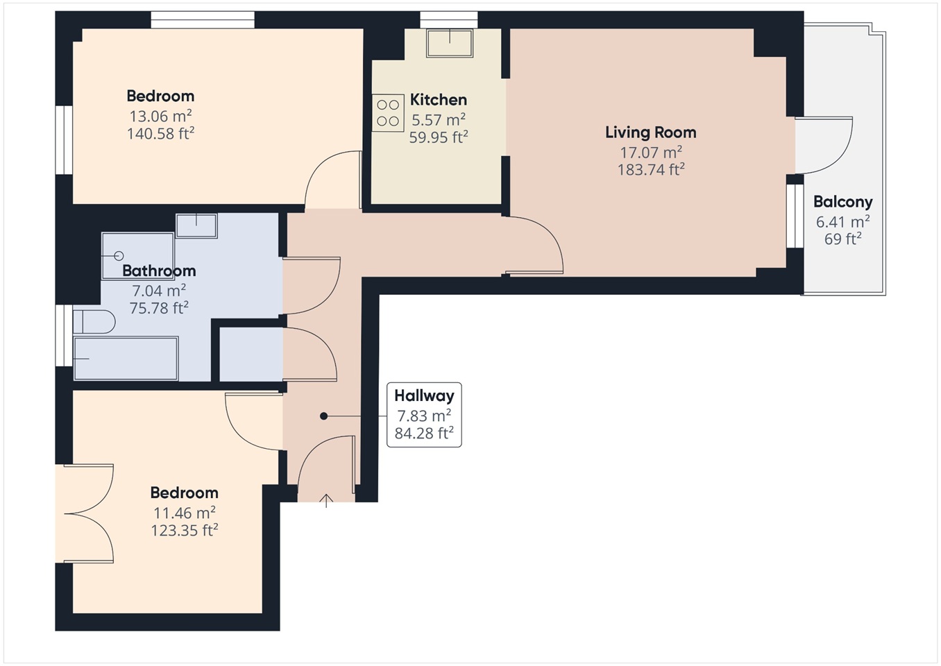 Additional image 13 of 2 Bed Flat, Mason Way, B15, N1 7GU