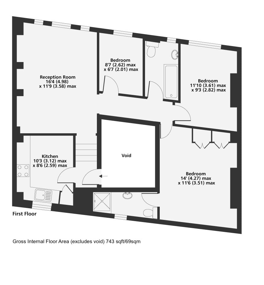 Additional image 12 of 3 Bed Flat, Stockwell Rd, SW9, N1 7GU
