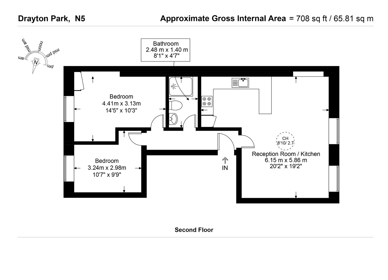 Additional image 8 of 2 Bed Flat, Drayton Park, N5, N1 7GU
