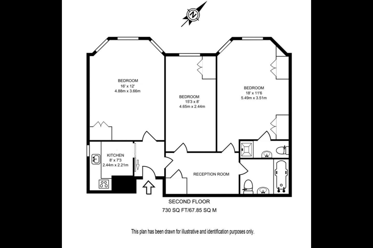 Additional image 7 of 3 Bed Flat, Collingham Place, SW5, N1 7GU