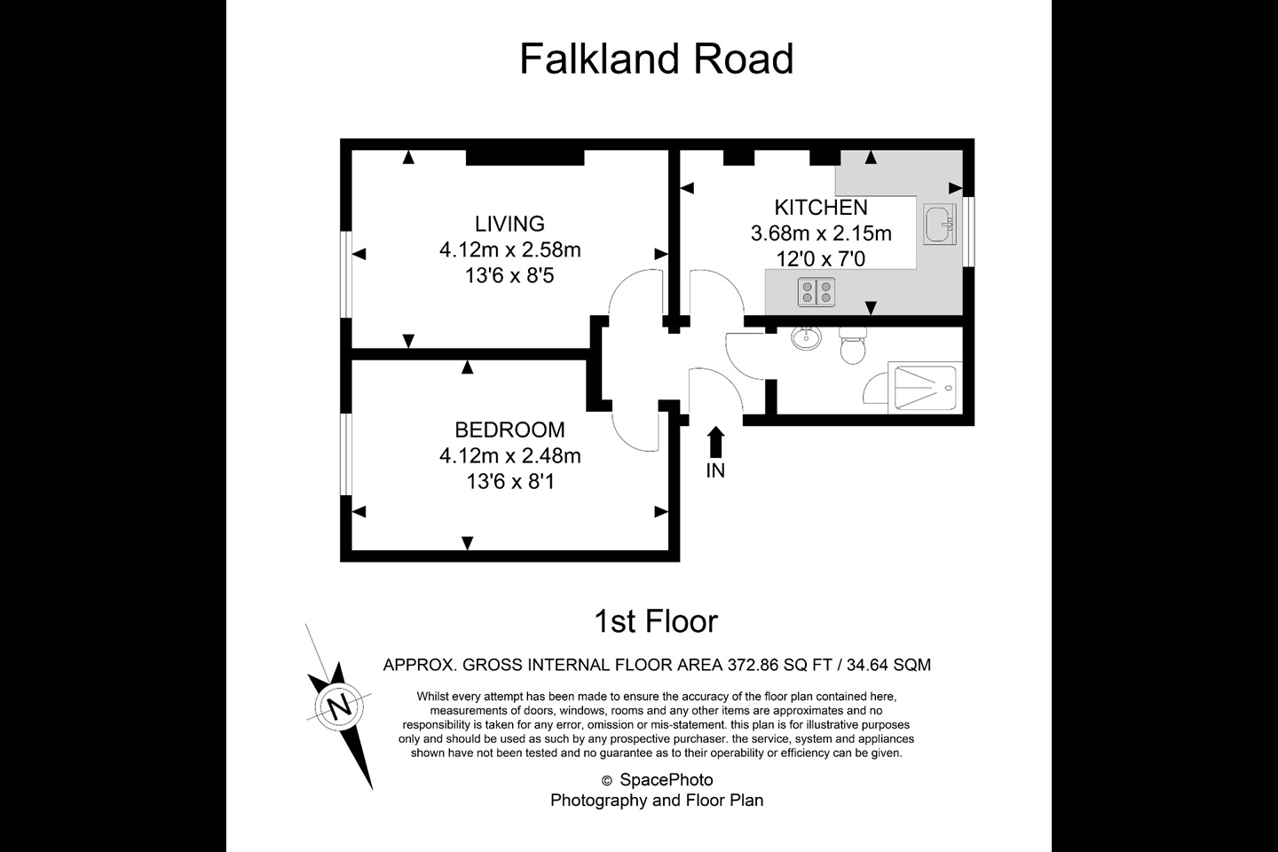 Additional image 9 of 1 Bed Flat, Falkland Road, NW5, N1 7GU
