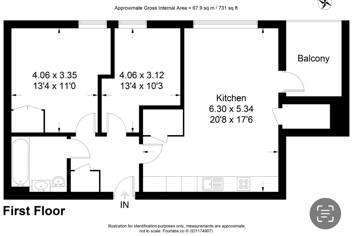 Additional image 13 of 2 Bed Flat, Barrington Road, SW9, N1 7GU