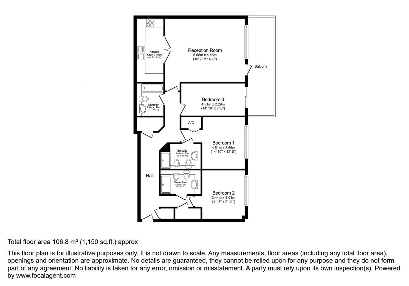 Additional image 45 of 3 Bed Flat, Thames Point, SW6, N1 7GU