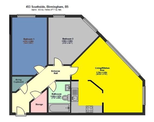 Additional image 15 of 2 Bed Flat, Southside, B5, N1 7GU