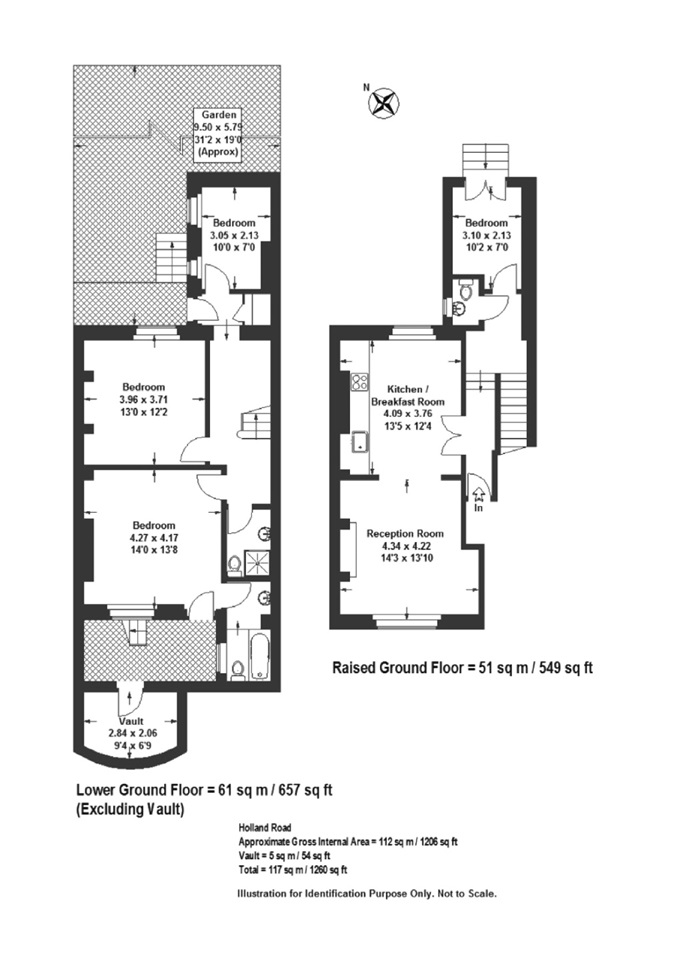 Additional image 2 of 4 Bed Flat, Holland Road, W14, N1 7GU