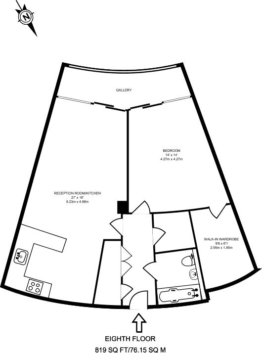 Additional image 6 of 1 Bed Flat, Falcon Wharf, SW11, N1 7GU