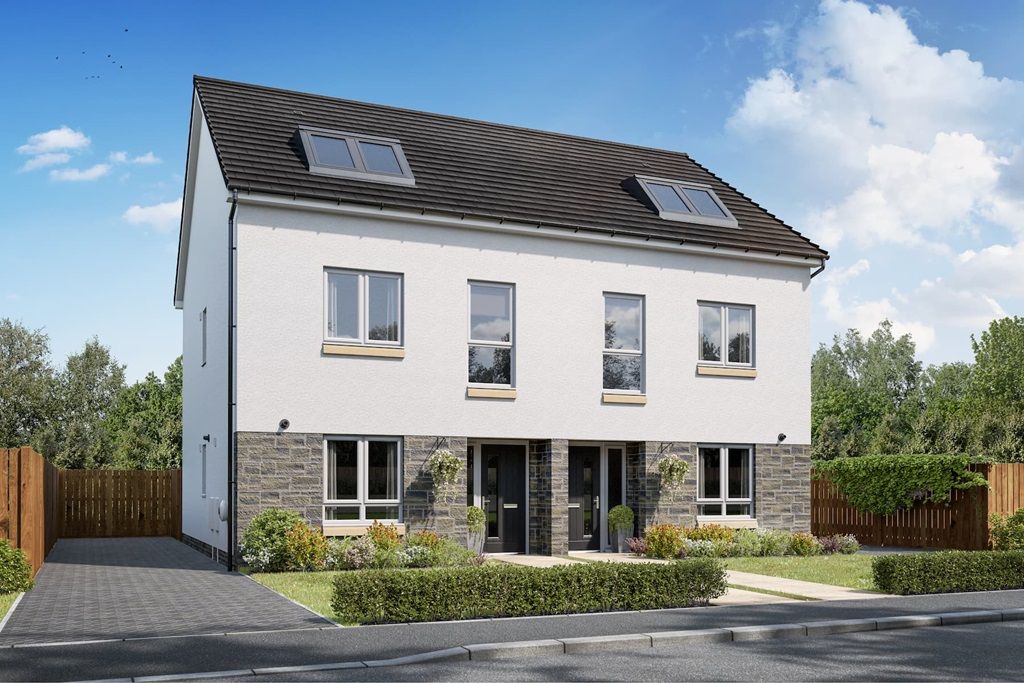 4 bed terraced house for sale"The Trelton - Plot 15" at Springfield Road, Barrhead, Glasgow G78