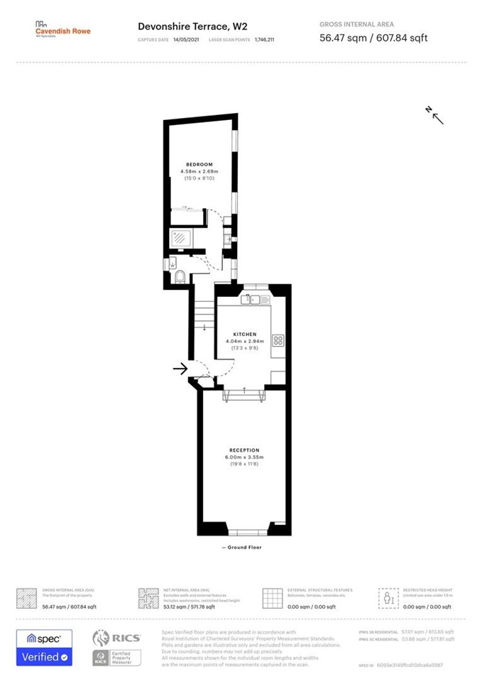 Additional image 6 of 1 Bed Flat, Devonshire Terrace, W2, N1 7GU