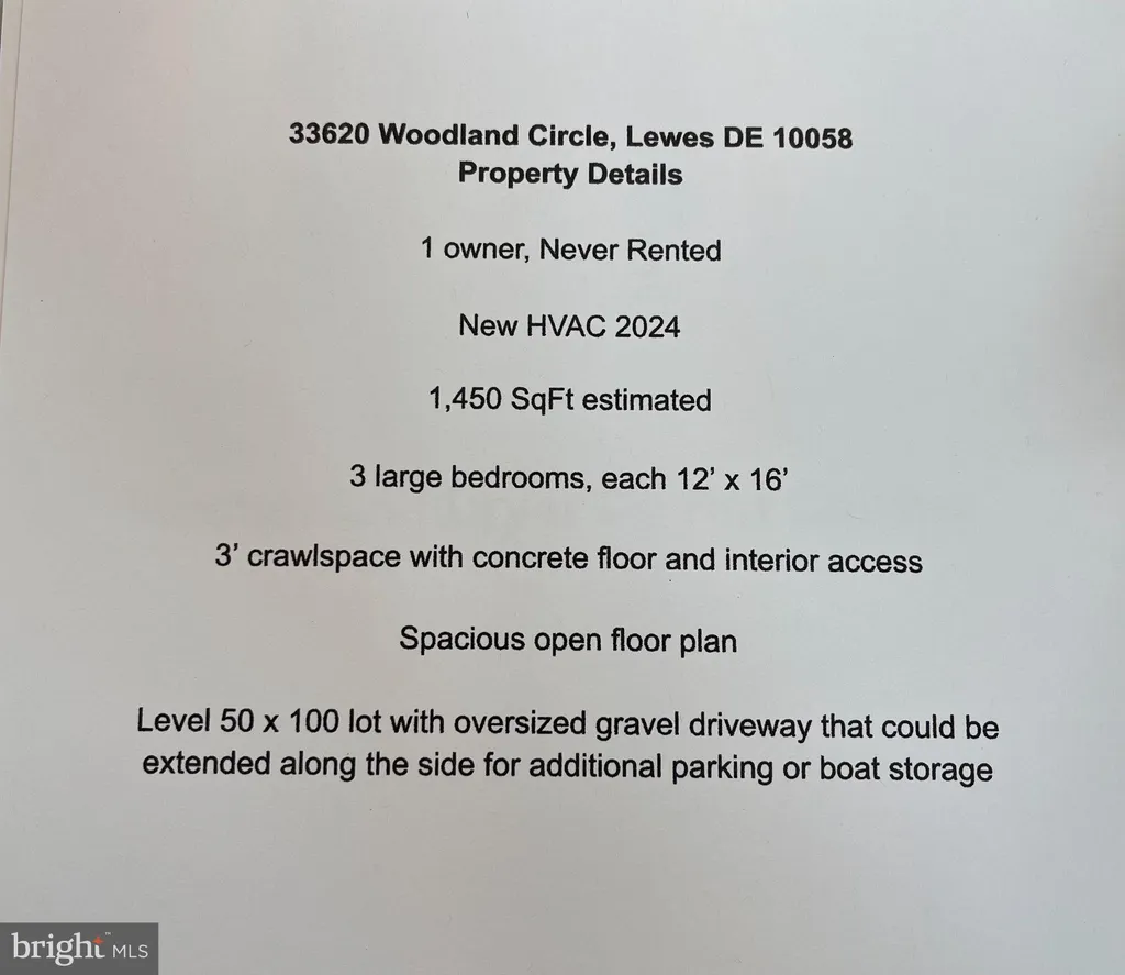 33620 Woodland Circle, Lewes, DE 19958