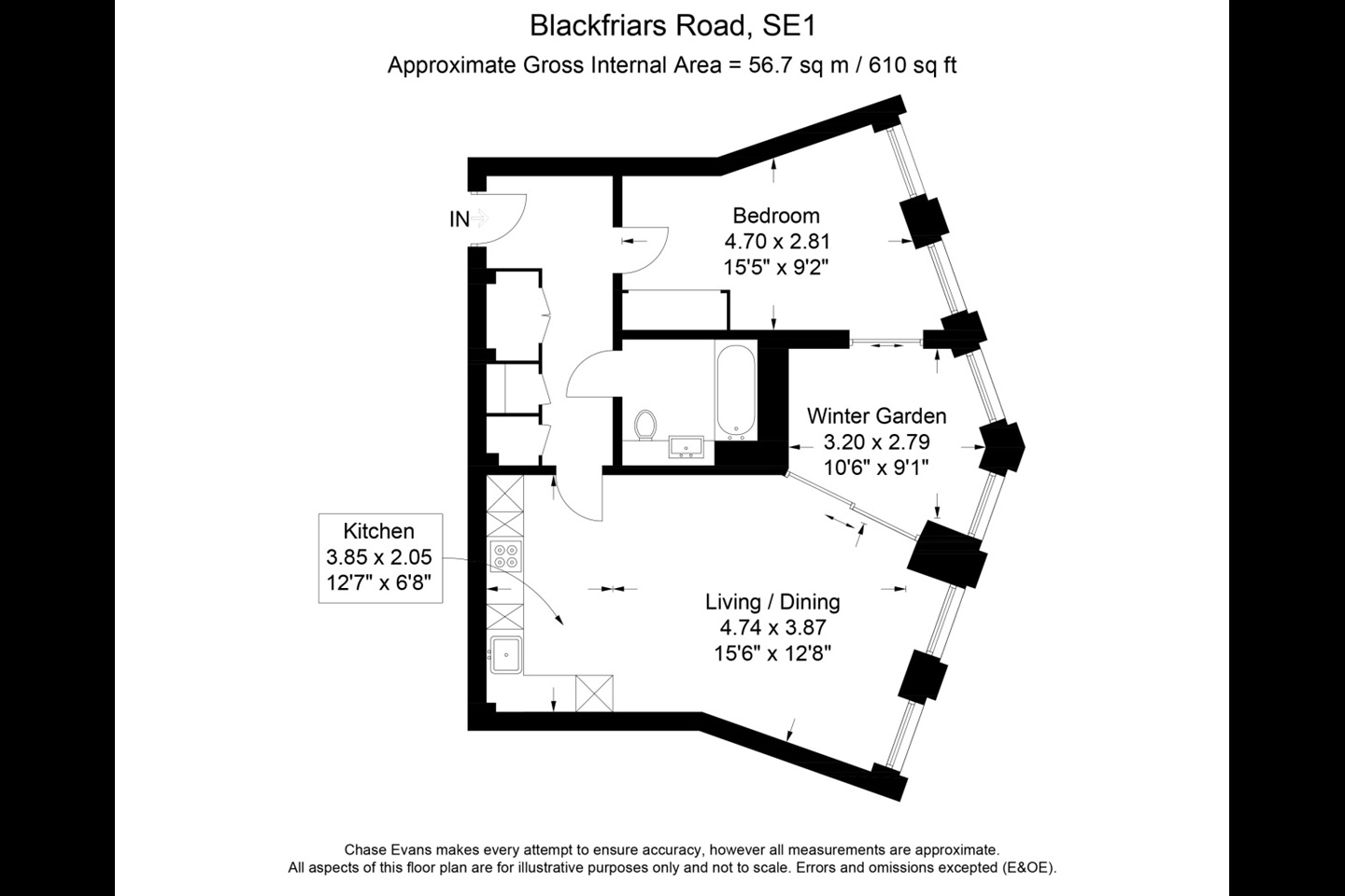 Additional image 8 of 1 Bed Flat, Conquest Tower, SE1, N1 7GU
